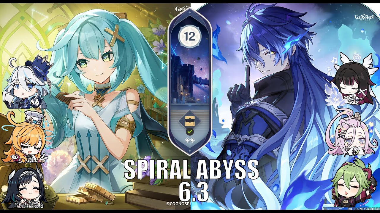 NEW 6.3 Spiral Abyss│C6 Faruzan Hypercarry & C0 Flins Lunar Charged │Genshin Impact Luna IV