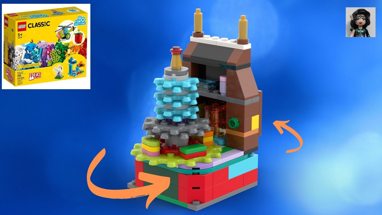 CHRISTMAS TREE and FIREPLACE Lego classic 11019 ideas How to build