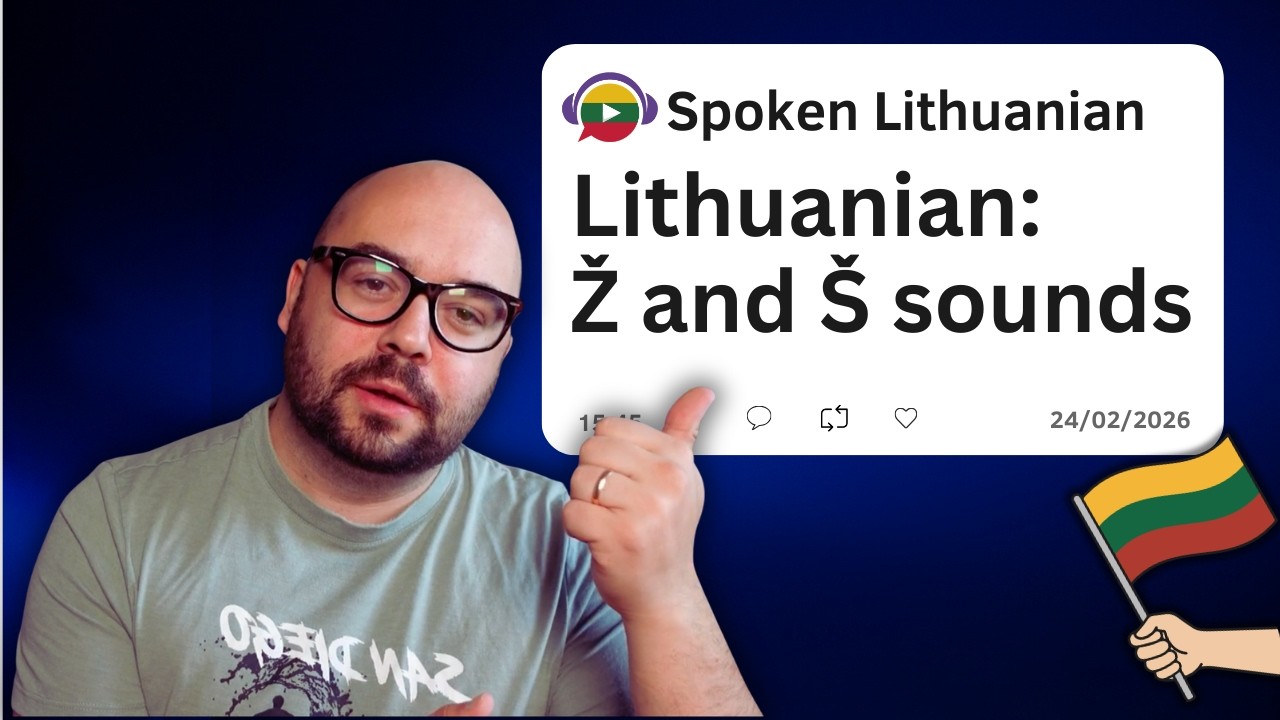 Ž and &Scaron; sounds in The Lithuanian Language!
