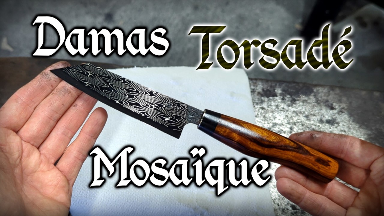 Les Secrets de la Forge : Fabrication d'un Couteau Damas Multi-Barreau