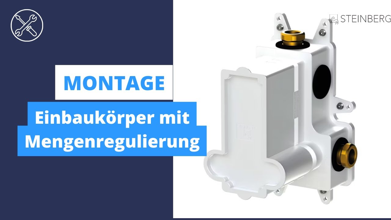 Einbaukörper mit Mengenregulierung | Montage | Steinberg