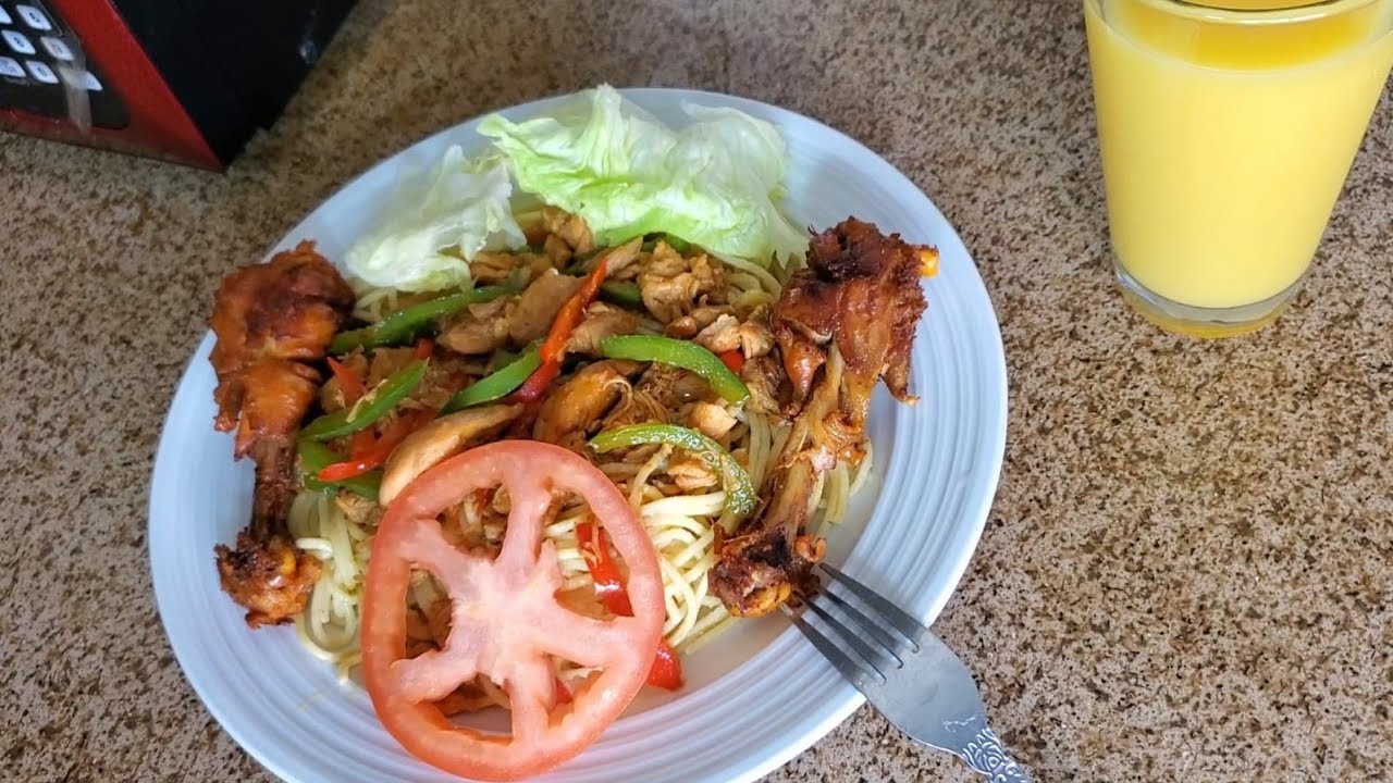 Men kijan pou fè Spaghetti au Poulet