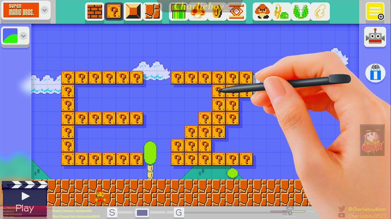 Pretendo Mario Maker Test - Making EZ level