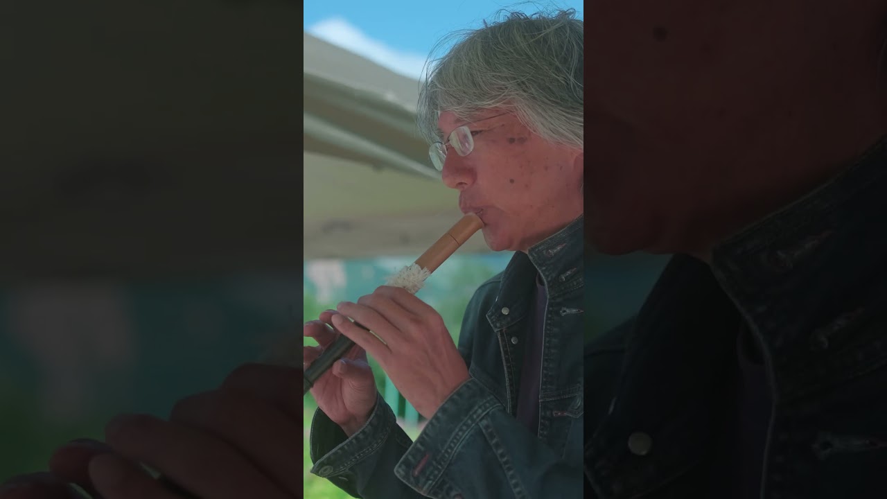 白馬五竜高山植物園2024.08いがりまさしさんお花畑ストリートライブ