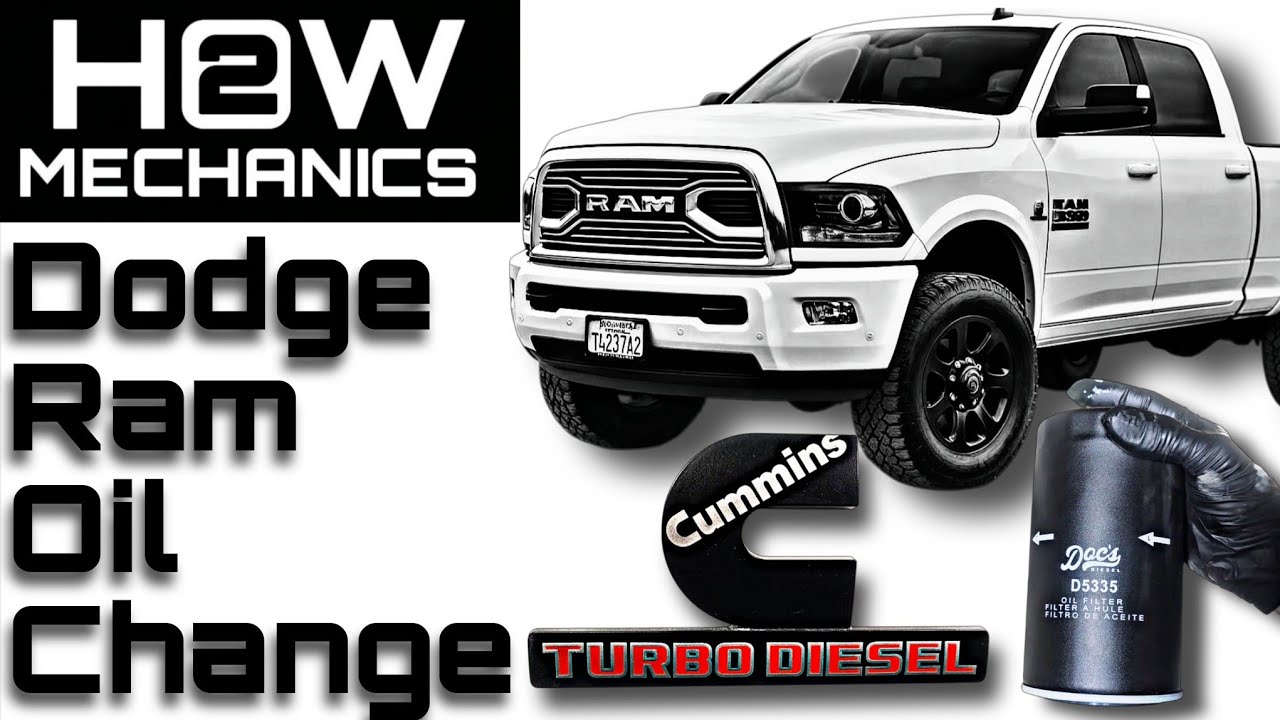 Как заменить масло в Dodge Ram Cummins 6.7L 2500/3500