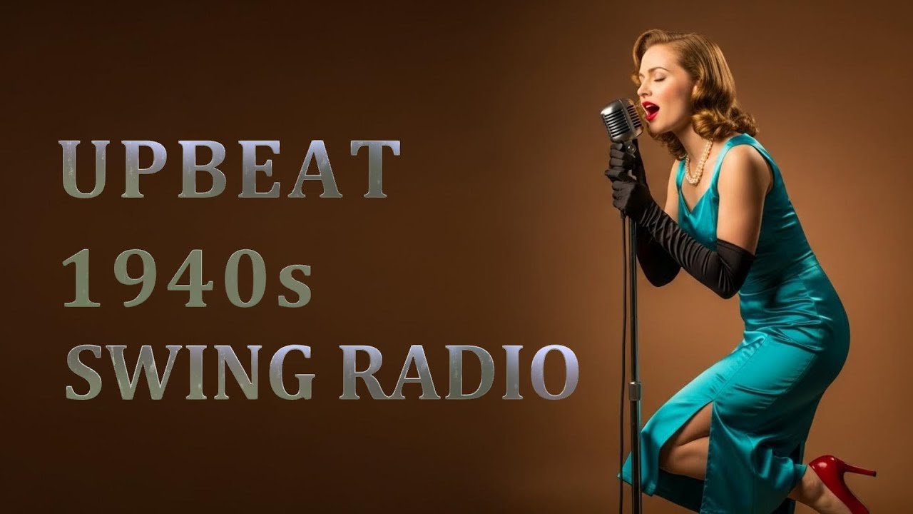 📻Upbeat 1940s Swing Radio 🎺 | Vintage Old Radio Jazz for a Happy Night