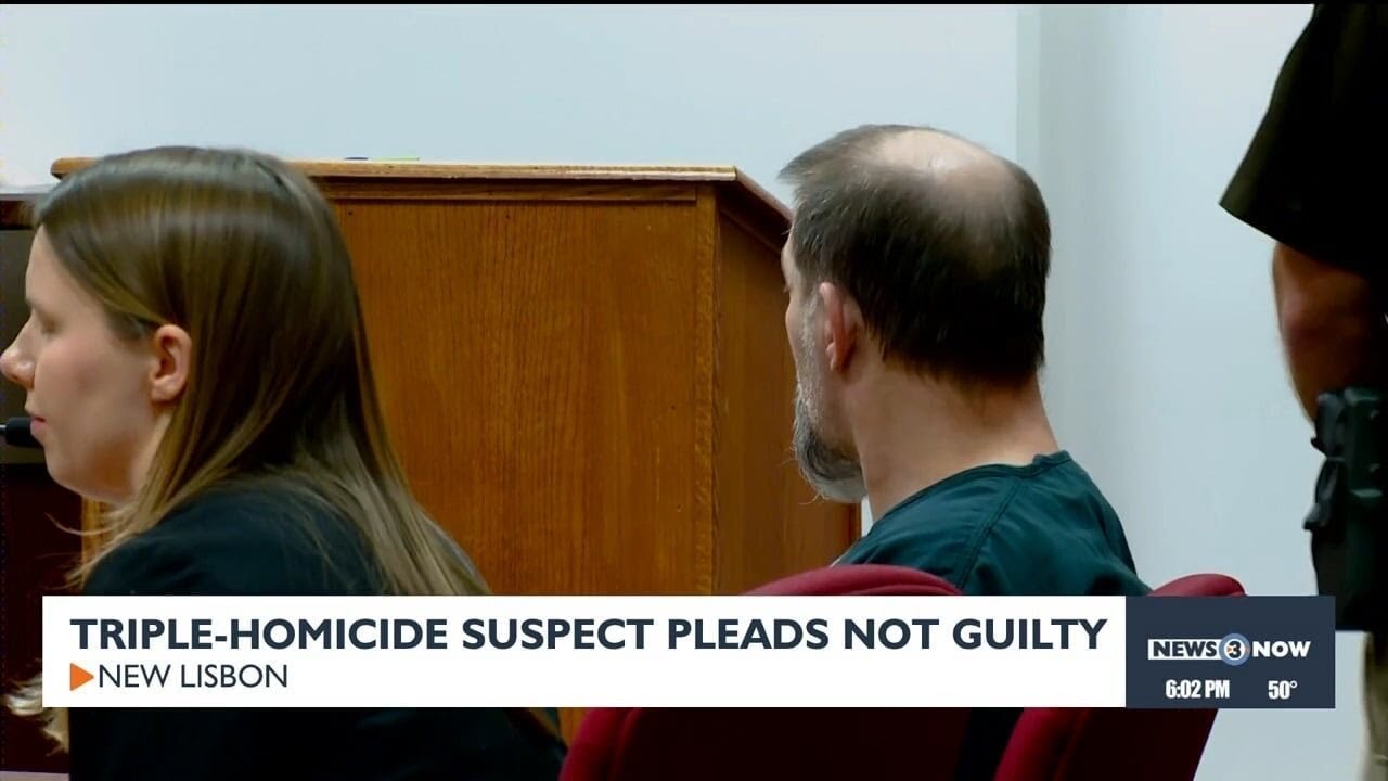 New Lisbon triple-homicide suspect pleads not guilty
