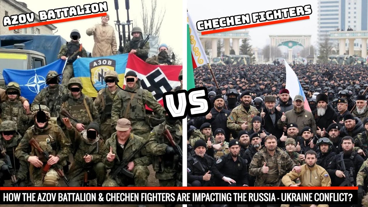 Azov battalion Vs Chechen fighters - a mini battle in Ukraine Russia conflict !