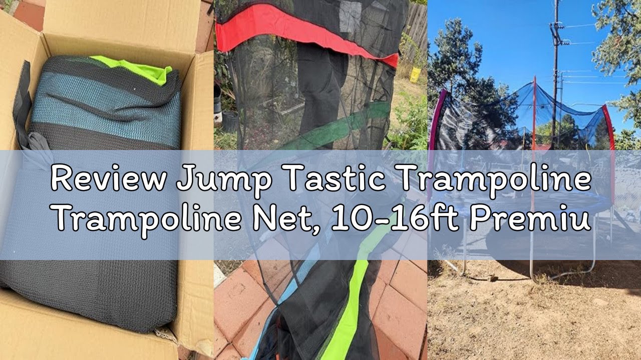 Review Jump Tastic Trampoline Trampoline Net, 10-16ft Premium Round Trampoline Netting Replacement,