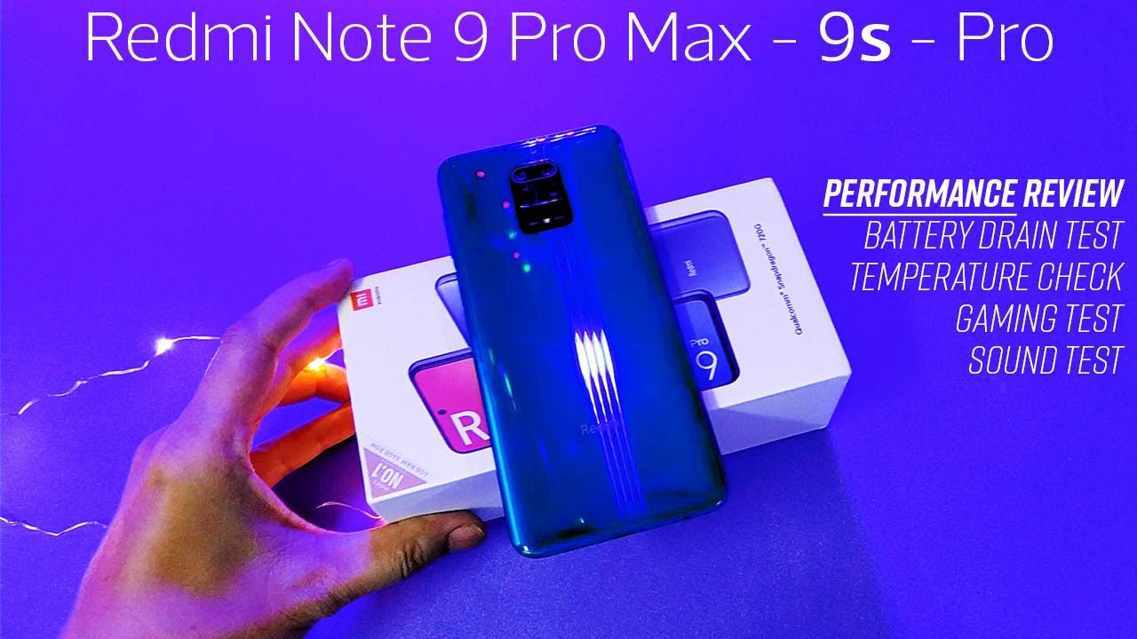 Redmi Note 9 Pro Max | 9s Review - Temperature Test|Heavy Gaming Test|Battery Drain Test|Sound Test