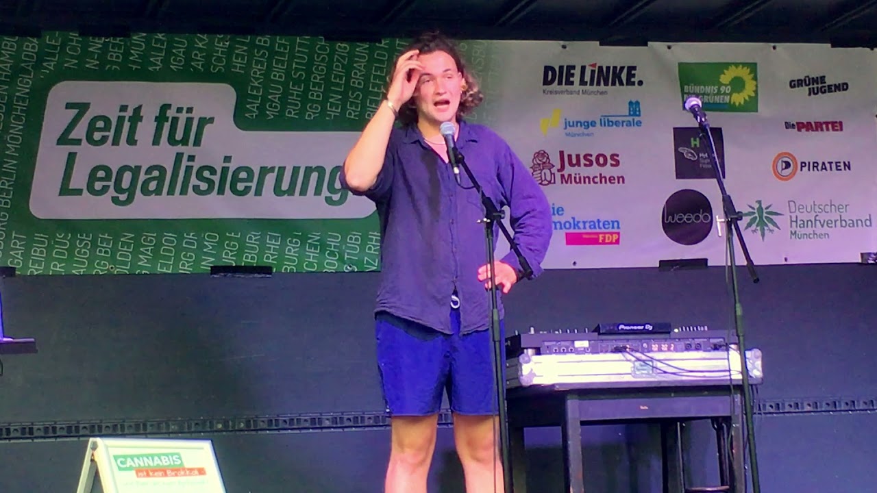 David Distel (Gr&uuml;ne Jugend) | &bdquo;Zeit f&uuml;r Legalisierung&ldquo; Demo M&uuml;nchen 2021
