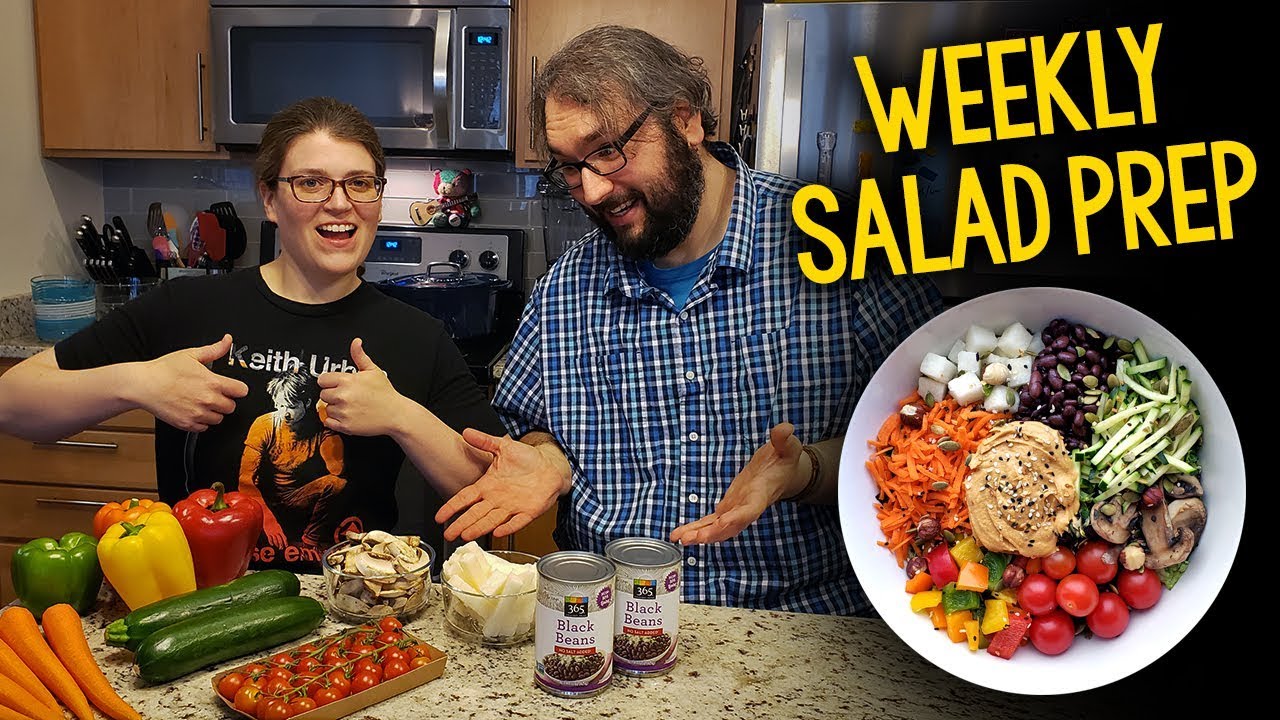 Our Weekly Salad Prep Guide (Plant Based, Vegan, Oil Free)