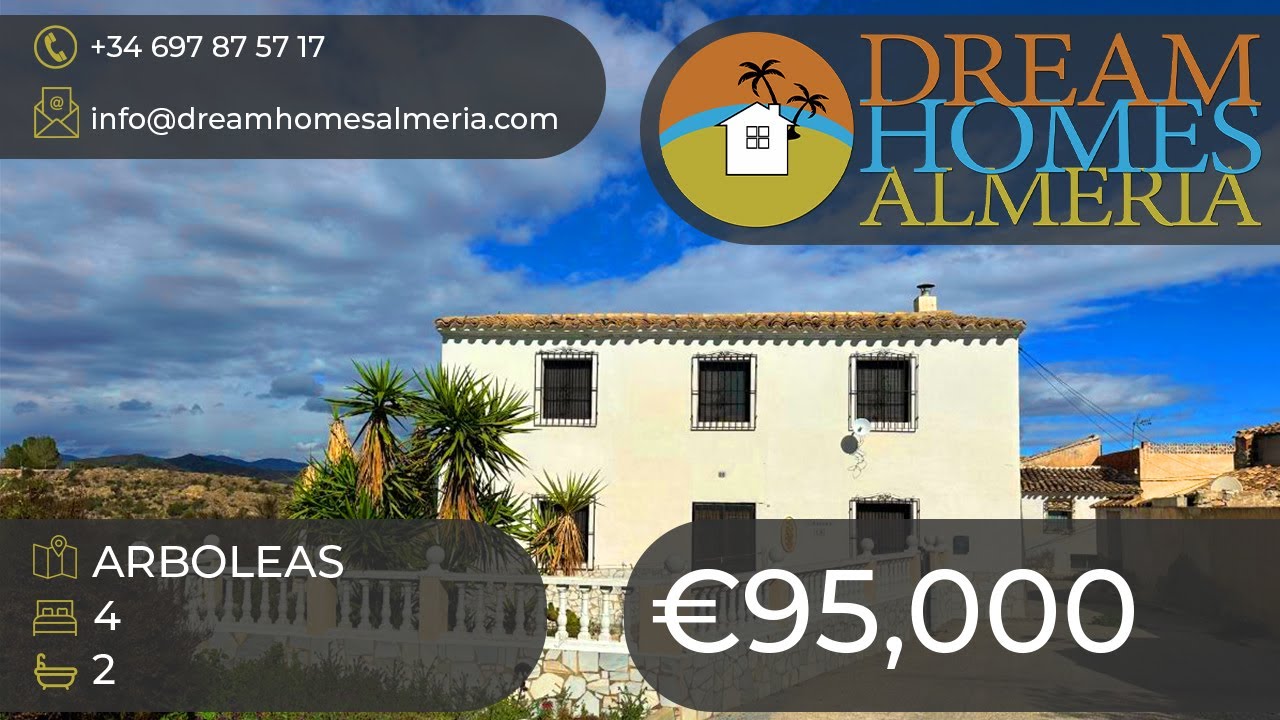fantastic bargain 4 bed 2 bath semi detached village house La Cinta, Arboleas