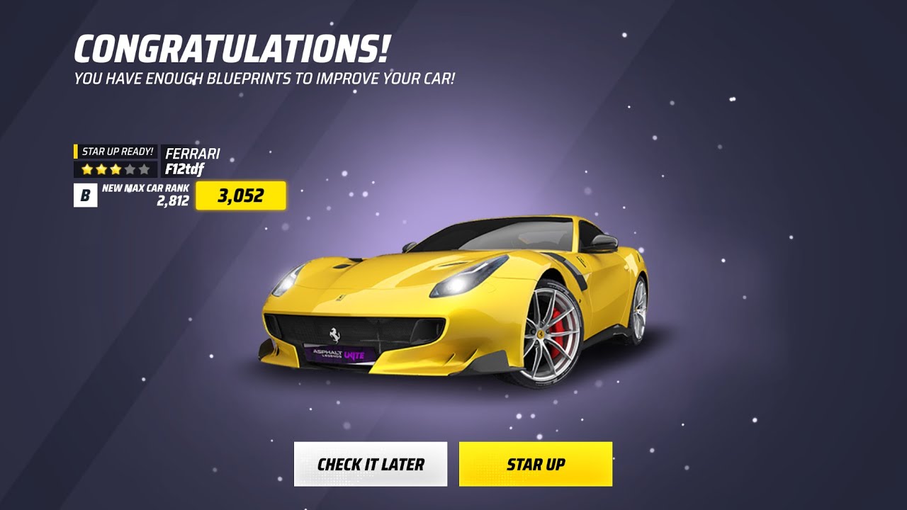 FERRARI F12tdf - Asphalt Legends Unite | Rank Upgrade