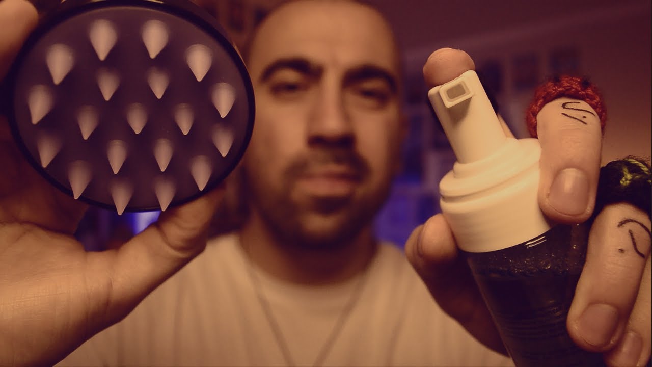 ASMR Массаж головы, чтобы успокоить тревогу (Реалистичные звуки) ACMP