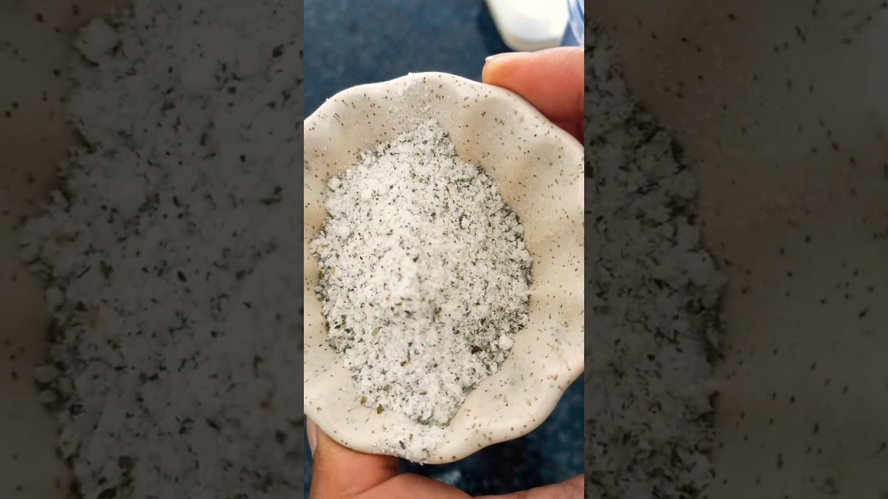 Dried Herb Salt Recipe #southafrica #kitchengarden #salt