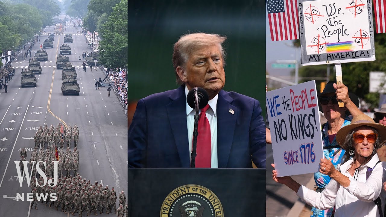 Highlights of Trump&rsquo;s Military Parade Which Sparked Nationwide Protests | WSJ News