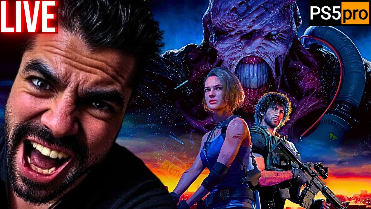 TODOS Resident Evil até ZERAR Pela PRIMEIRA VEZ no PS5 PRO | Resident Evil 3 | LIVE