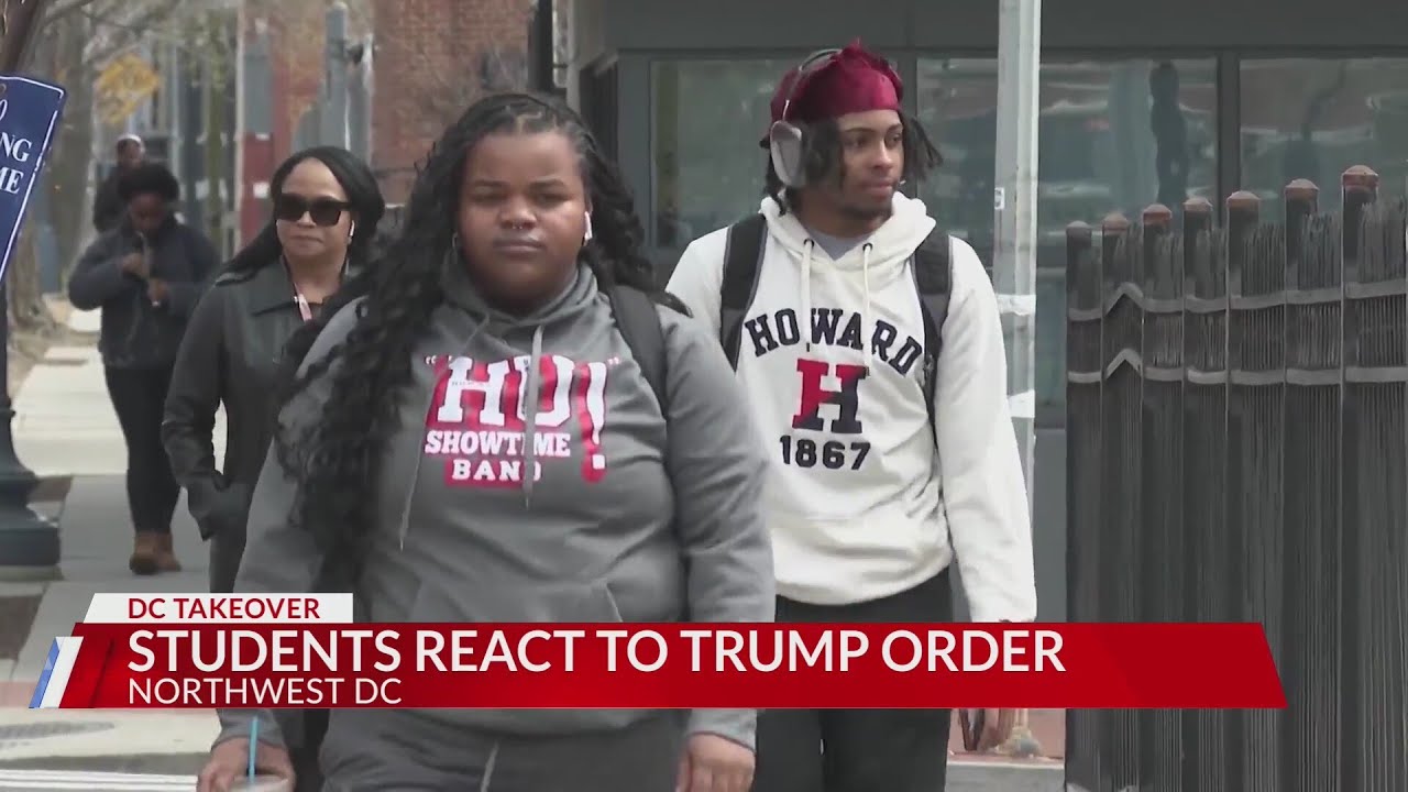 D.C. college students returning, reacting to ramped up law enforcement under Trump executive order