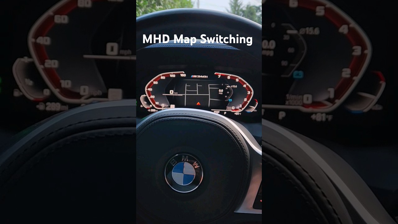 MHD на лету Переключение карт BMW M340i 