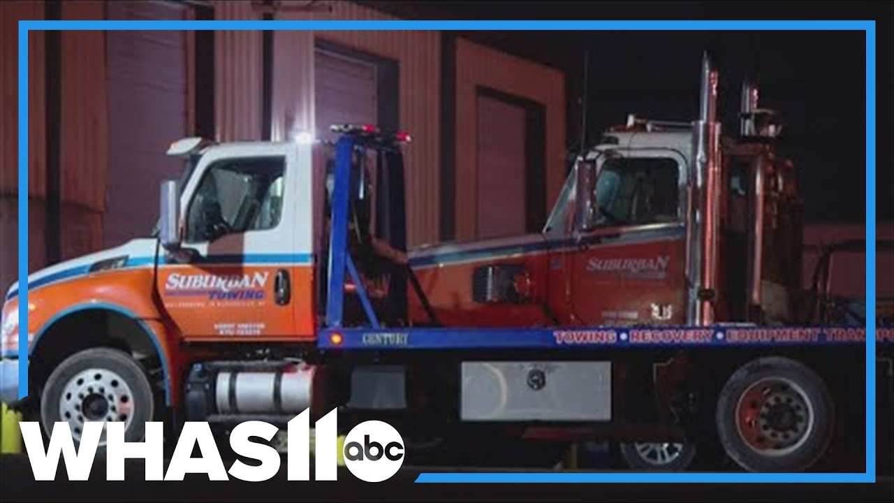 Vehicle fire reported at Surburban Towing near UPS crash site