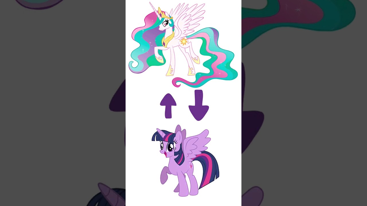 MLP My Little Pony Celestia As Twilight Sparkle #shorts #mylittlepony #coloring #kidsartplay