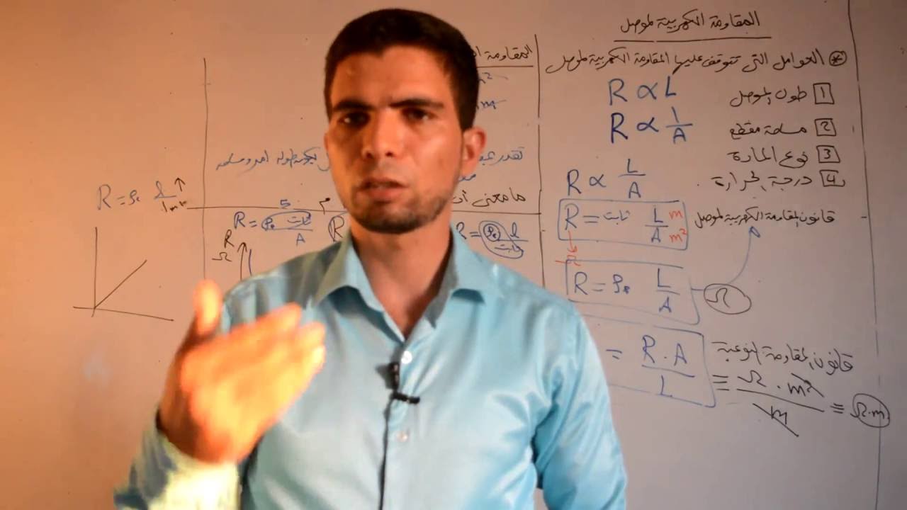 الجزء 15 شرح المقاومة الكهربية والمقاومة النوعية