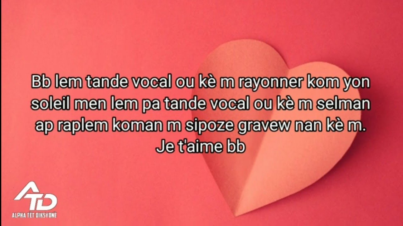 Bel ti sms damour Pour Bea lap vin pi damouw