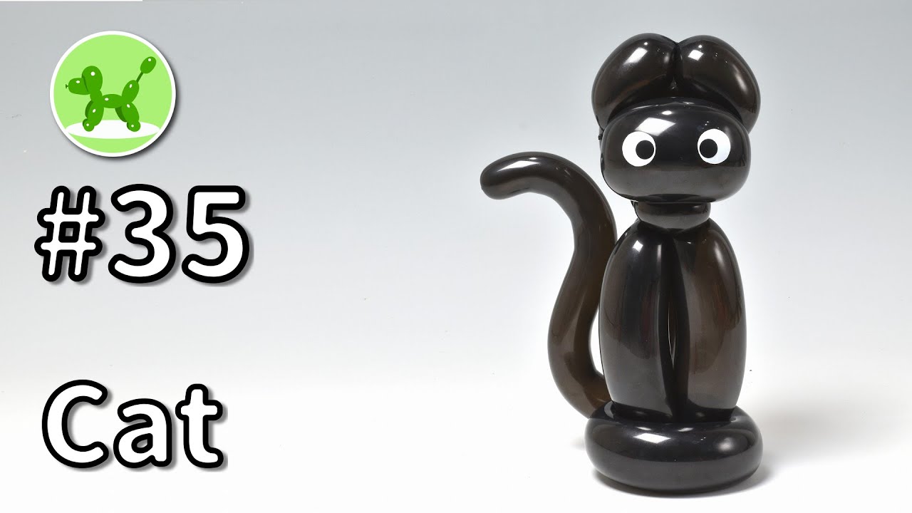 Cat - Balloon Animals for Beginners #35 / バルーンアートの基本 #35 (ネコ)