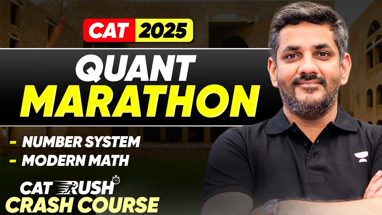 Complete (NUMBER SYSTEM + MODERN MATHS) One Session for CAT 2025 | CAT RUSH ⚡ Crash Course