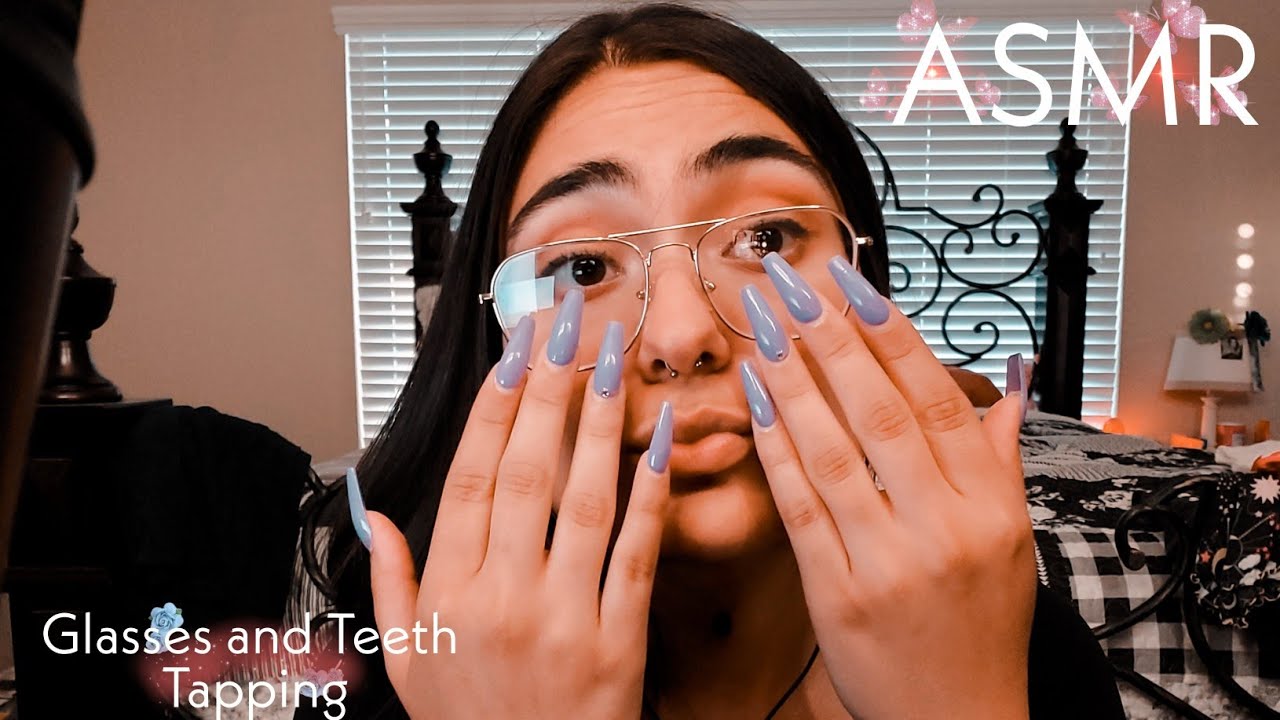 ASMR: Glasses and Teeth Tapping | Piercing Tapping | #glasses | #tapping | #relax | #sleep | #calm