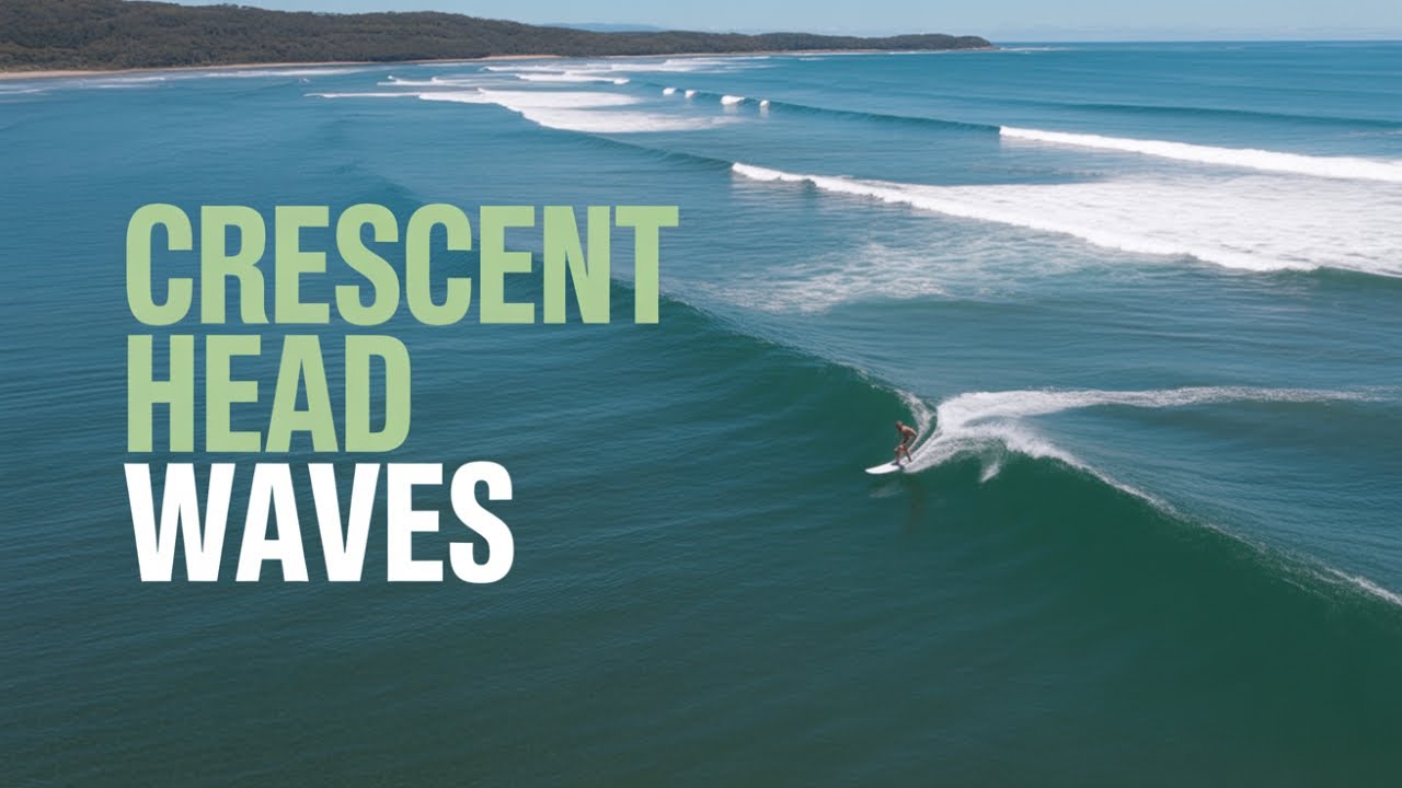Crescent Head Surfing | Epic Longboard Session in 2–3ft Offshore Waves #crescenthead #dronefootage
