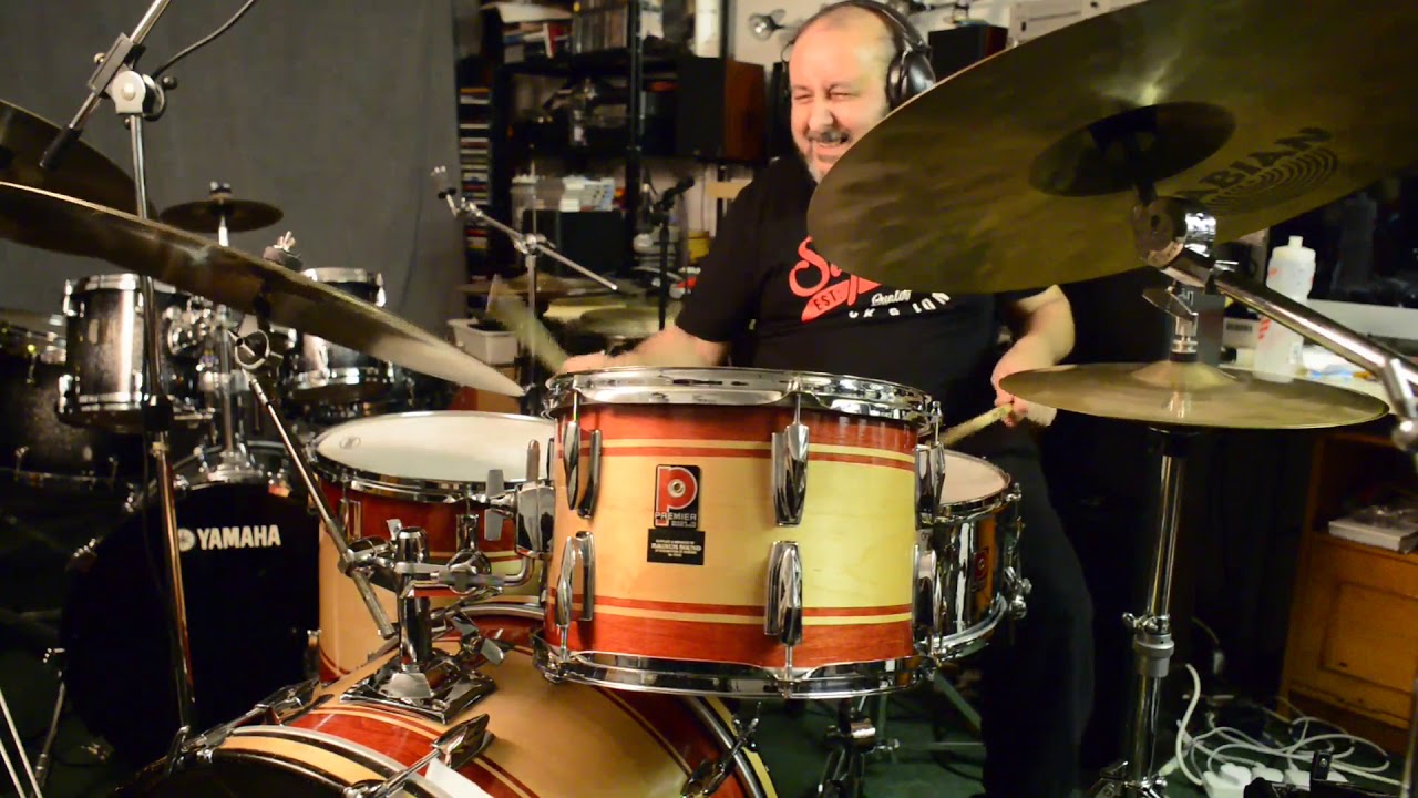 Some Swingin' on a Premier Soundwave Drum Kit