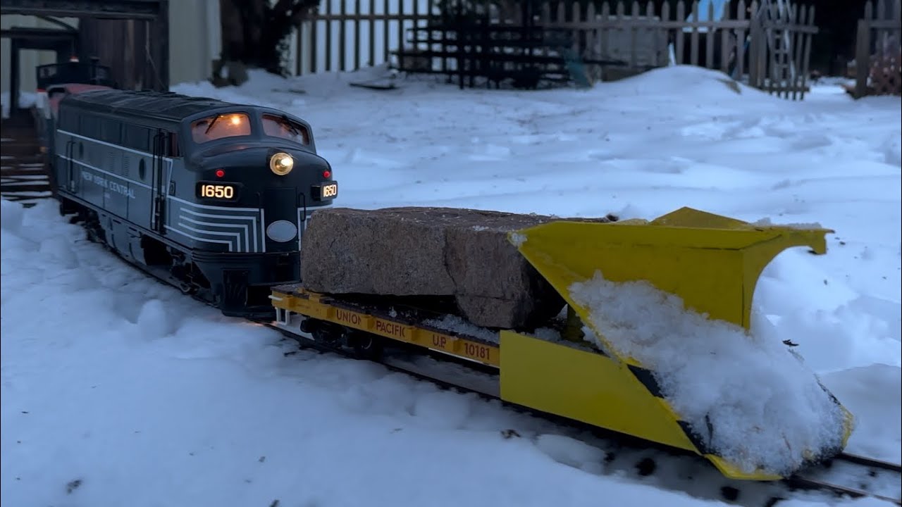 Struggles Of Winter G Scale Garden RailRoading