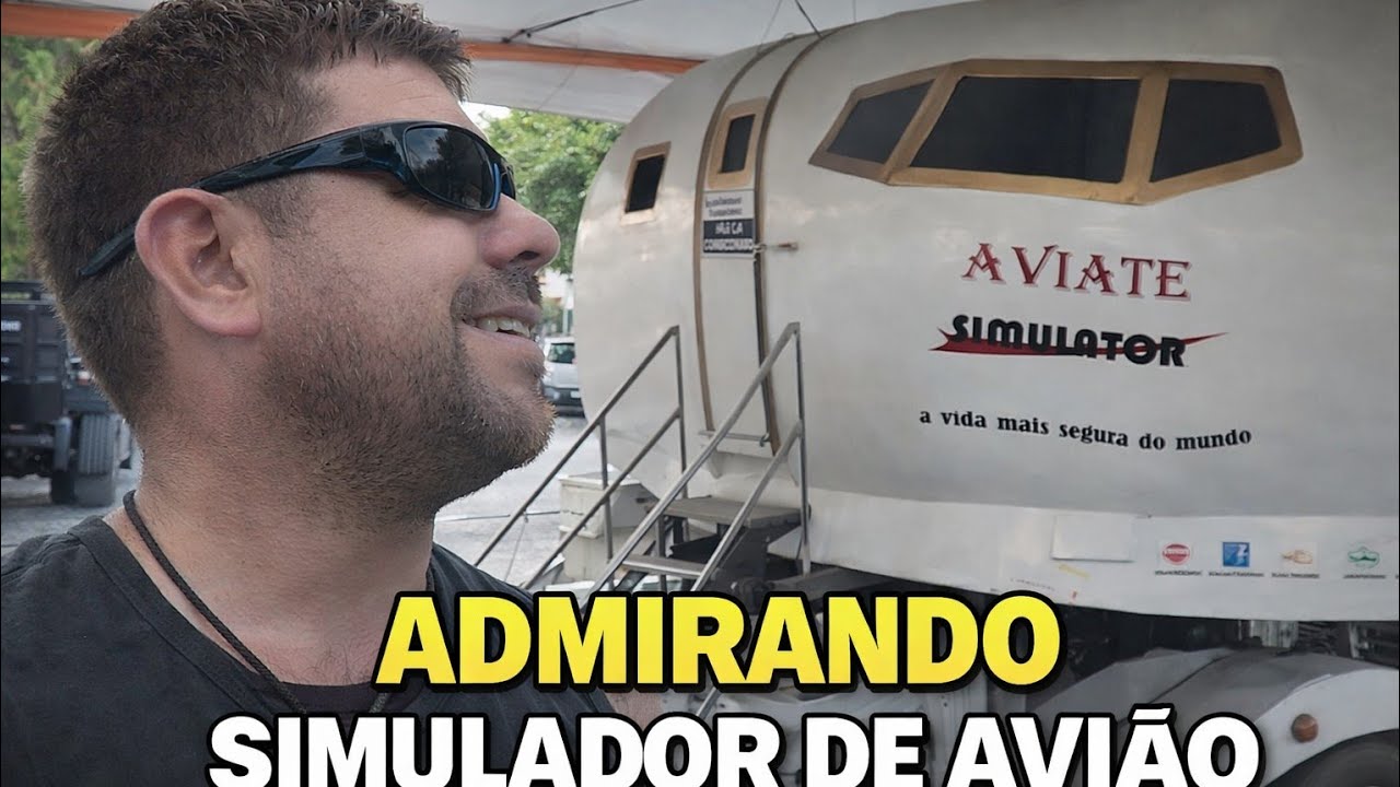 Olha esse simulador de avião 