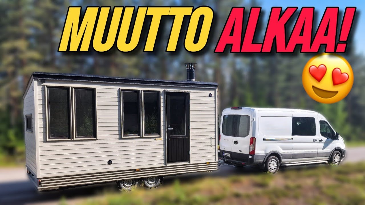 Nyt se on valmis! Lapelland mökkivaunun nouto ja muutto