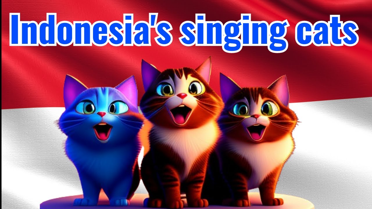 Indonesian National Anthem Cover - Cats Sing Indonesia Raya