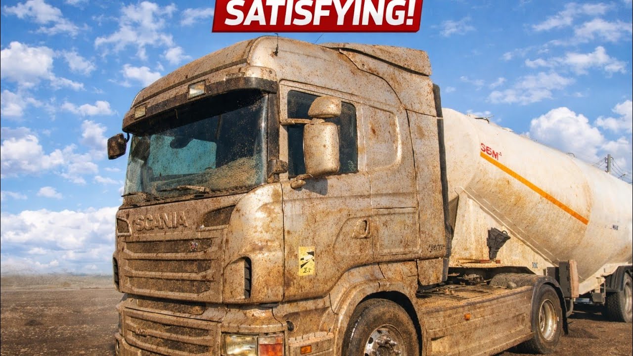 Extremely Dirty Scania Truck Wash | So Satisfying Cleaning 😳💦(2026)