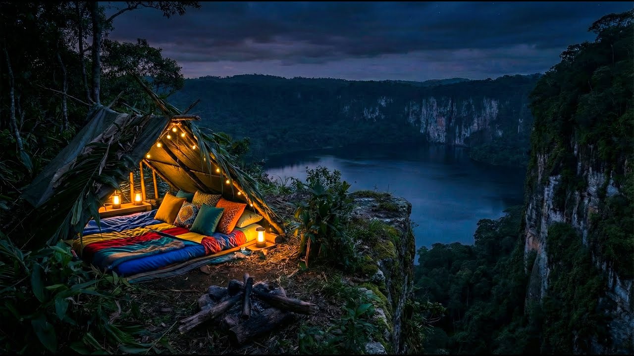 Rainforest Waterfall Refuge🌿Chill Lo-Fi Beats to Relax, Study or Sleep