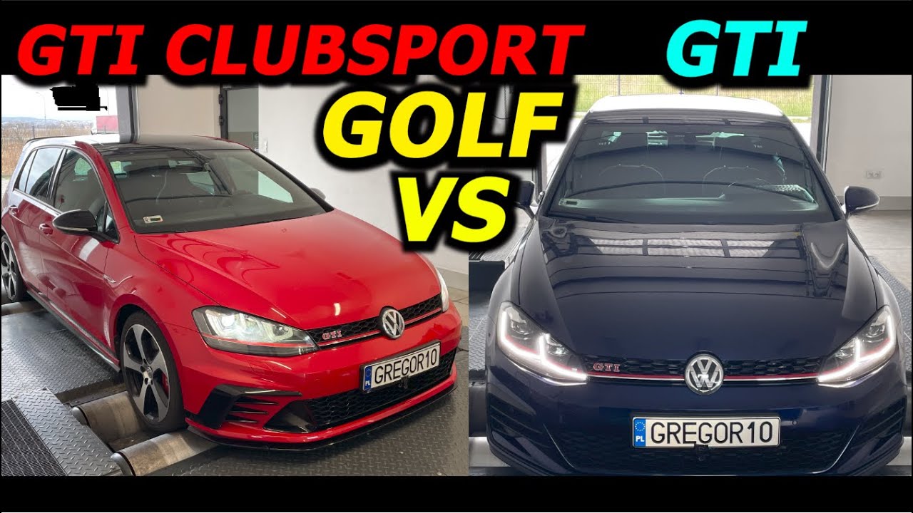 7 GTI CLUBSPORT vs 7.5 GTI VW GOLF  ChipTuning Comparision GREGOR10 Dashboard Acceleration TEST !