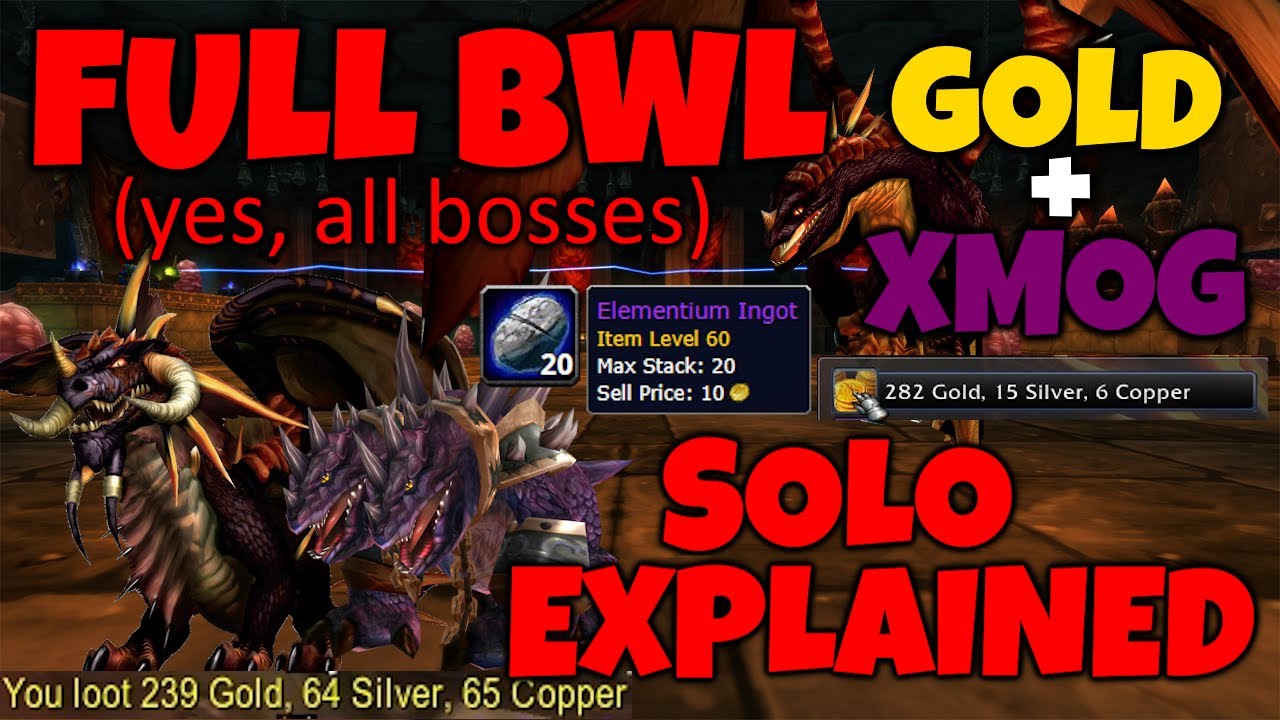 FULL Blackwing Lair Solo EXPLAINED (Hunter PoV) [Cataclysm Classic]