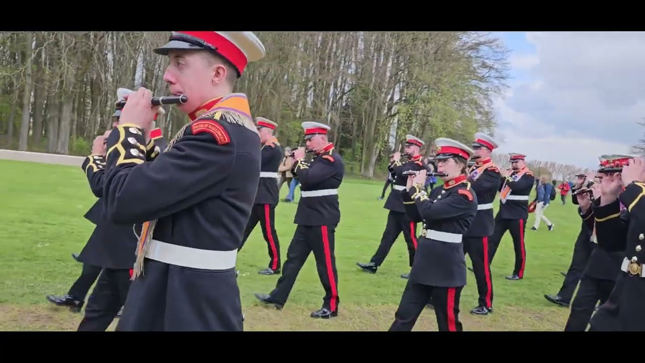 Pride of Ballinran parade to Thiepval Memorial for a Short Act of Rememberance 25th April 2023