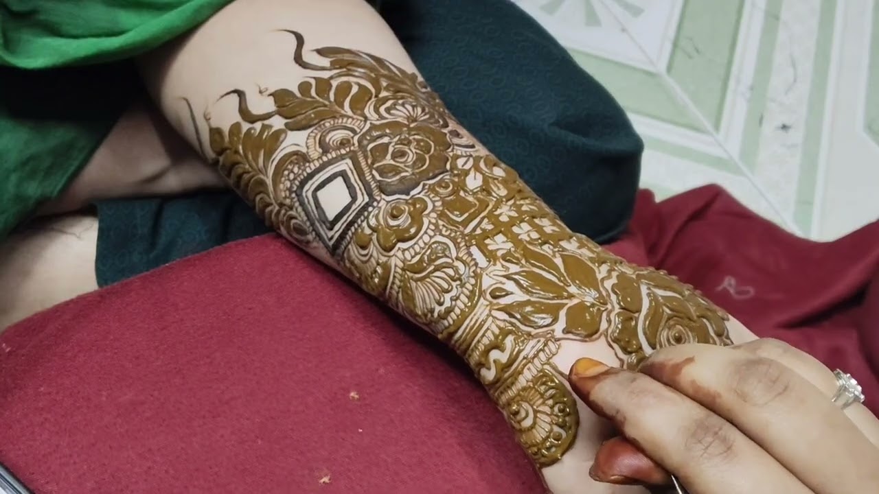 Half back hand bridal mhendi tutorial 