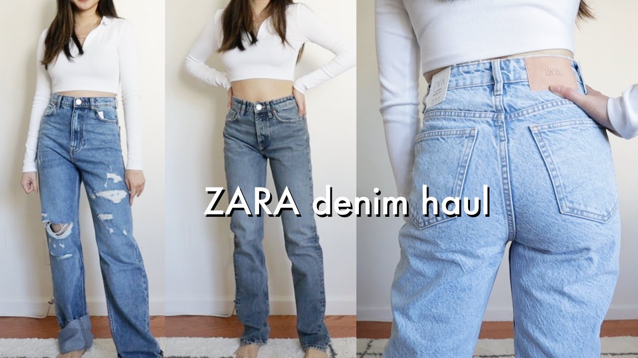 trying on 8 pairs of ZARA jeans *dupes for my favorite Levi's!