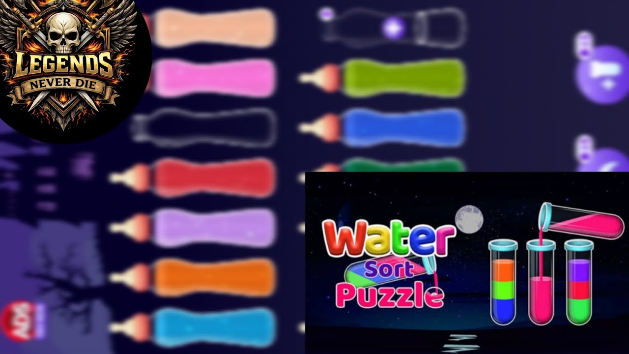 { Water Sort Puzzle }  level 261 to 270  😱 
