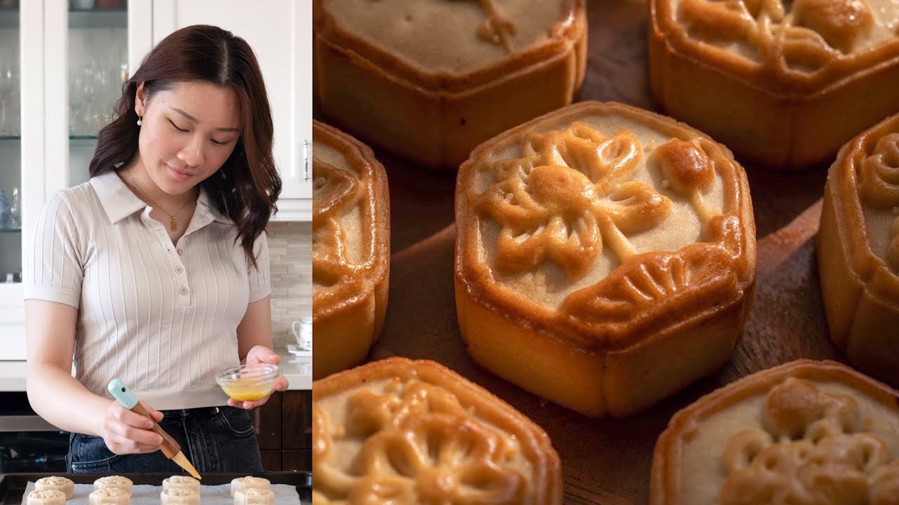 Традиционные лунные пряники с каштанами