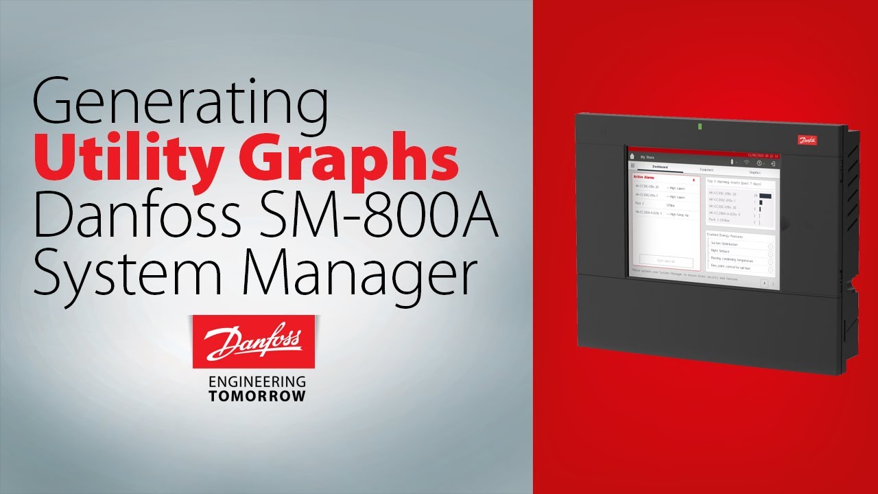Generating Utility Graphs using the AK-SM 800A | Technical support for supermarket controls