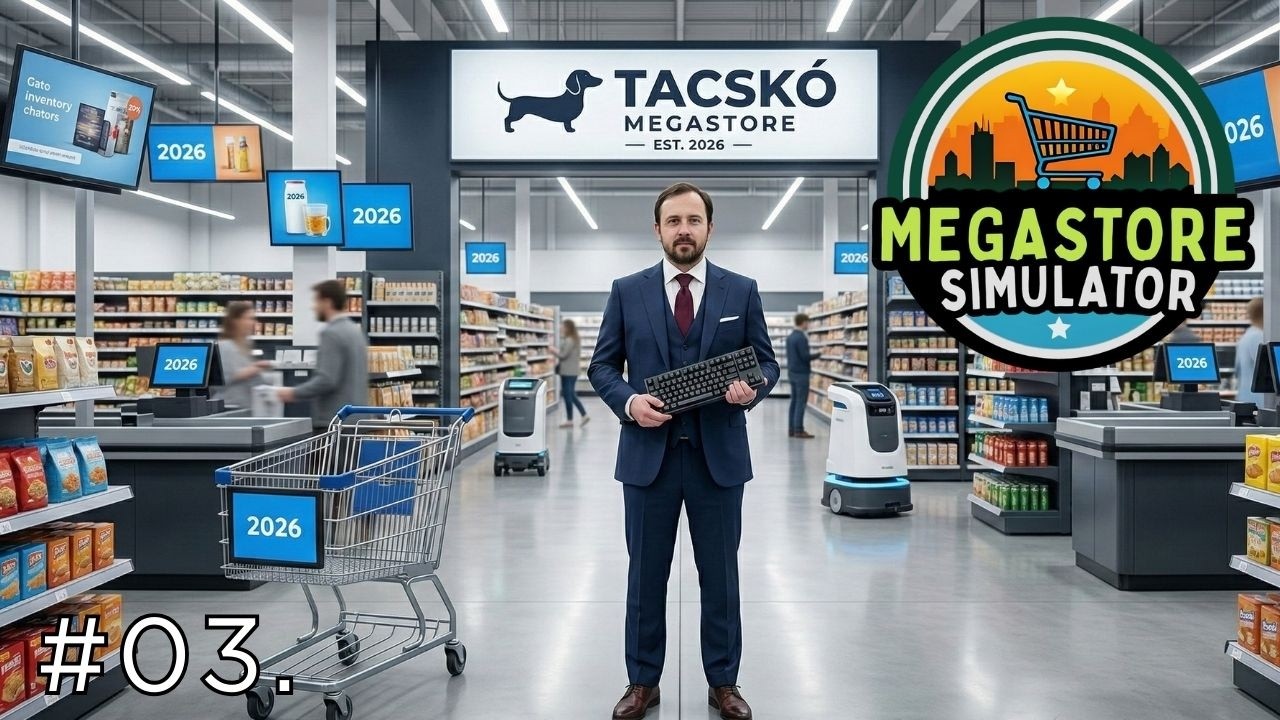 Billentyűzet és egér is eladó! #03.｜Megastore simulator (Magyar felirattal)