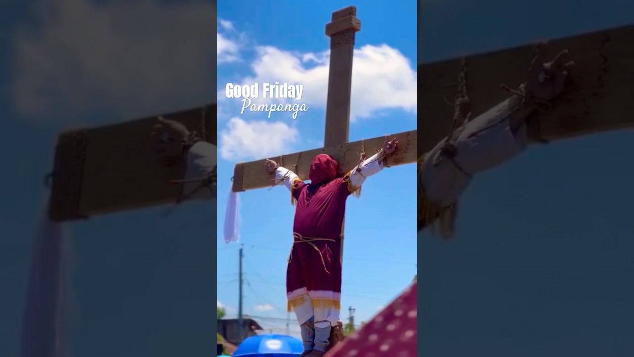 Holy Week Traditions in #Pampanga 🇵🇭 #Penitensya #SemanaSanta #cross #culture