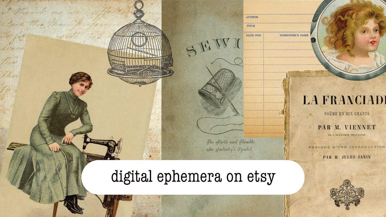 FREE Digital Ephemera & new Etsy listings